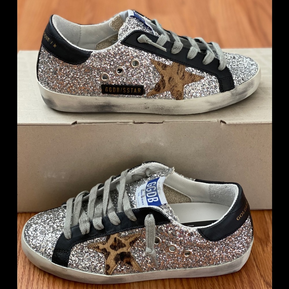 SOLD Golden Goose Silver Glitter Sneakers